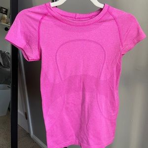 Pink Short Sleeve Lululemon Top